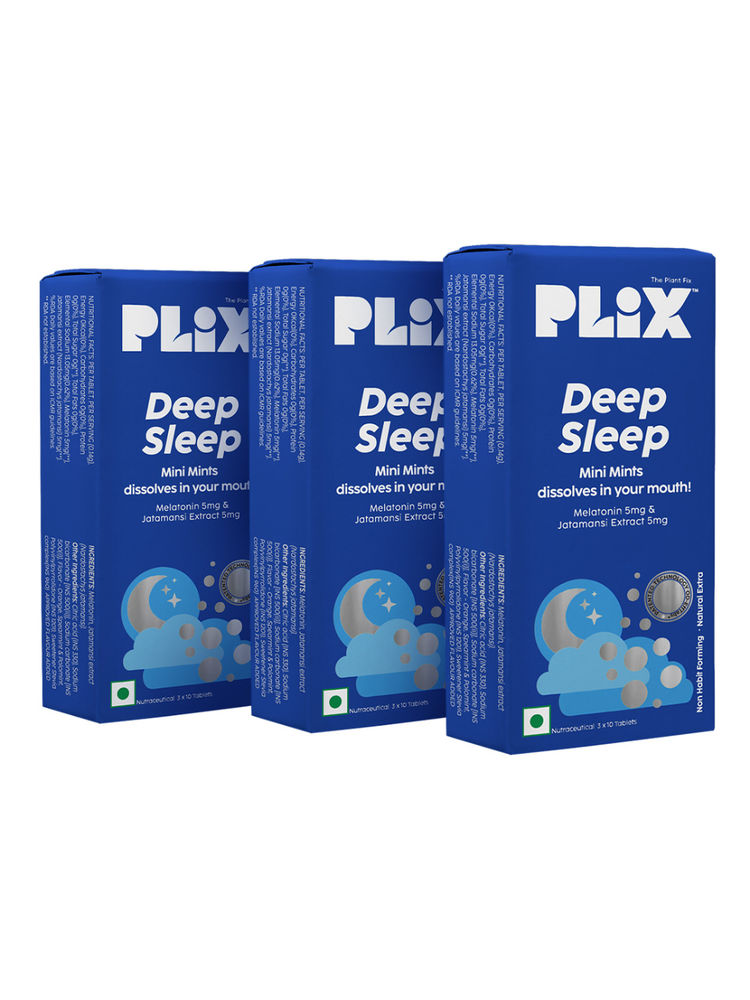 PLIX Deep Sleep with Melatonin, Oral Dissolving 30 Mini Mints for restful sleep, Jatamansi Extracts-picture-31