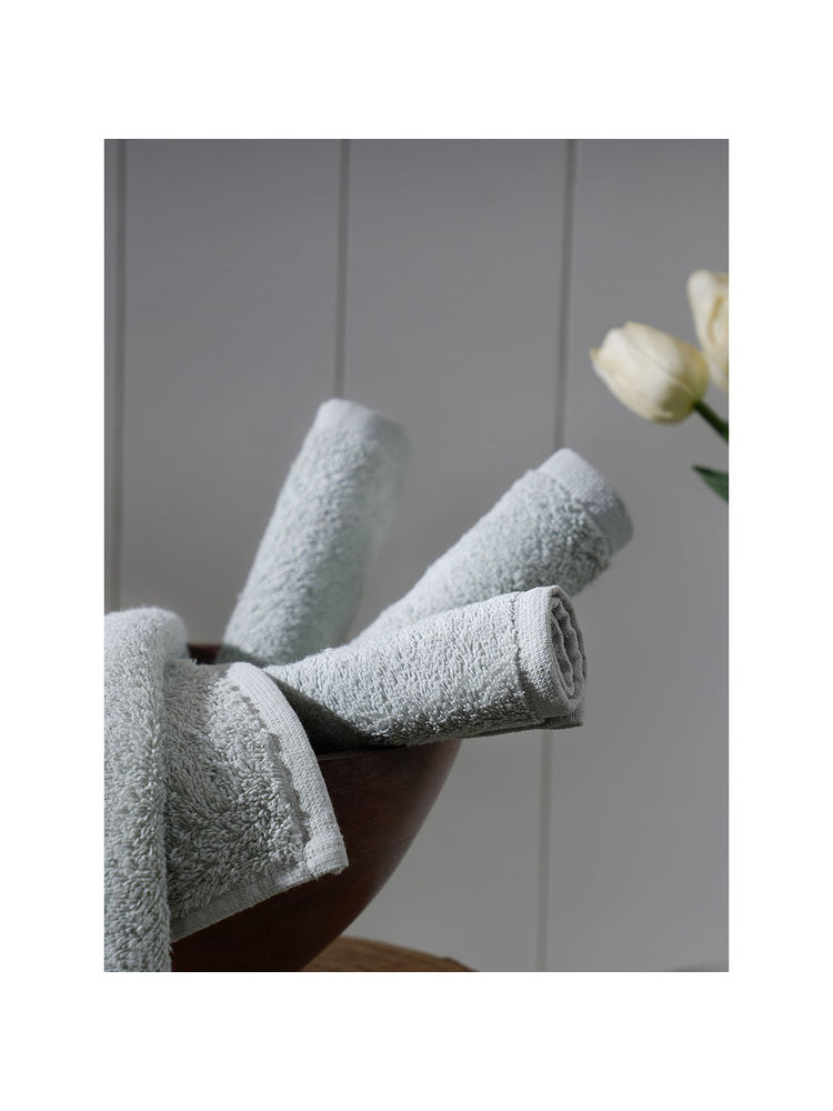 Maspar Blue 100% Cotton Embroidery Face Towel (Pack Of 4) (M)