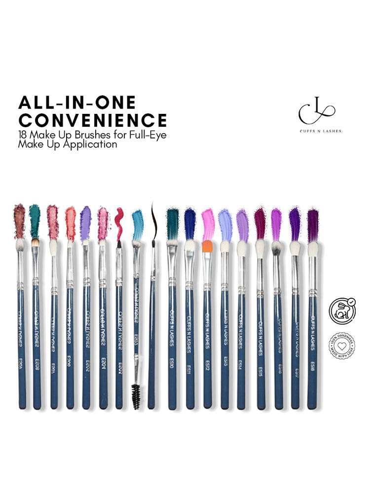 CUFFS N LASHES The Ultimate Eye Brush Set Of 18-picture-35