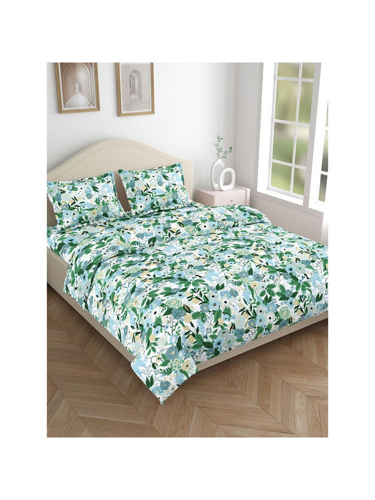 Haus & Kinder Wildflower Dream 144 Tc Bedsheet with Pillow Covers-image-48