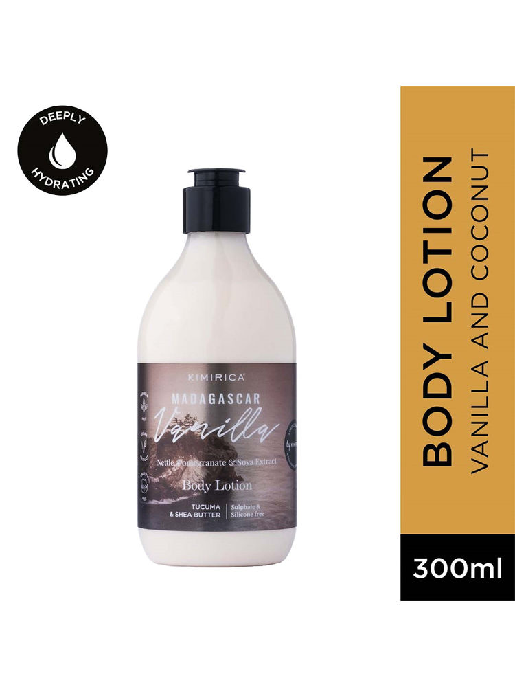 Kimirica Madagascar Vanilla Body Lotion Deep Moisturization with Vanilla & Shea Butter for Dry Skin-image-2
