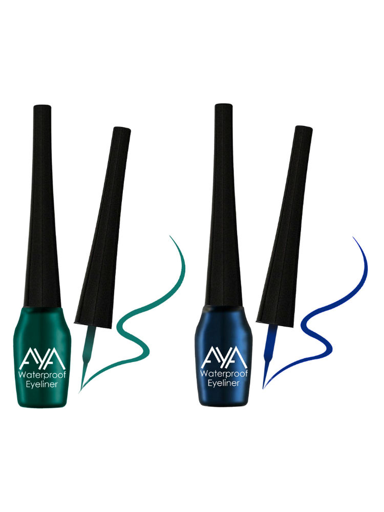 AYA Waterproof Eyeliner - Green And Blue (Set of 2)-picture-17