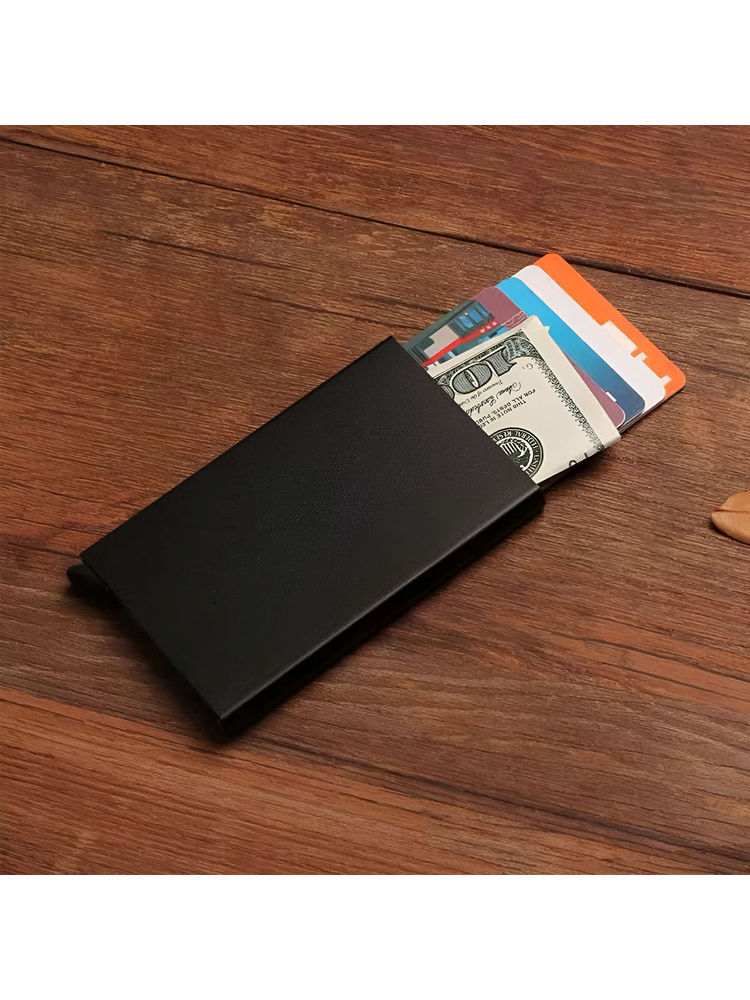 NFI Essentials Metal Wallet 6 Slots Rfid Blocking Credit Card Holder for Men Travel-picture-10
