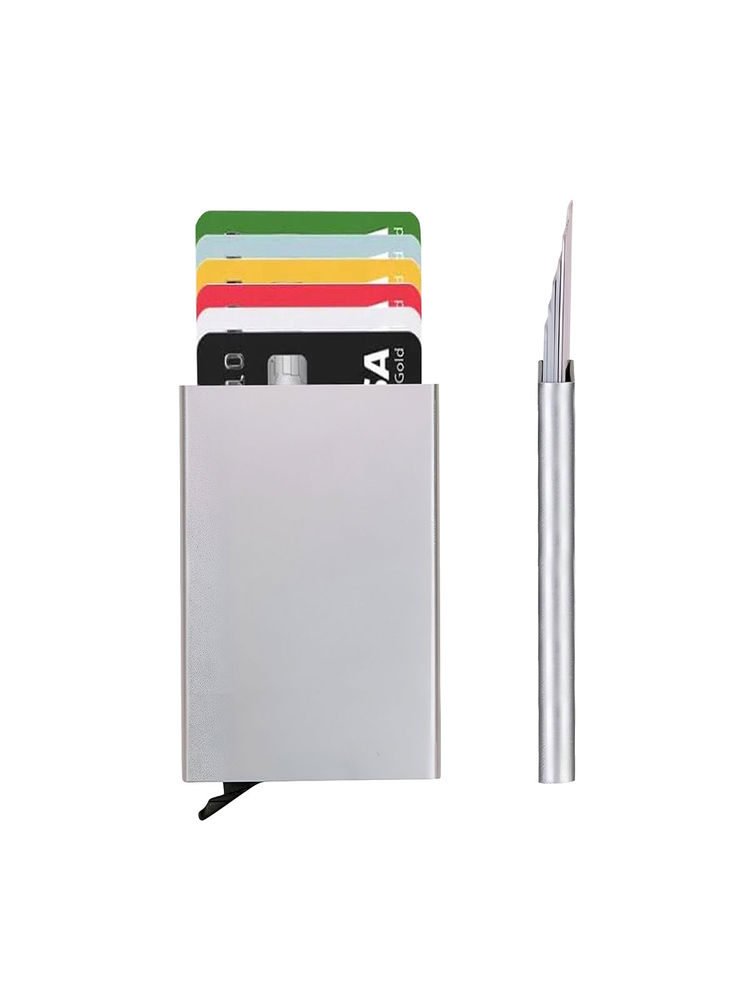 NFI Essentials Metal Wallet 6 Slots Rfid Blocking Credit Card Holder for Men Travel-picture-23