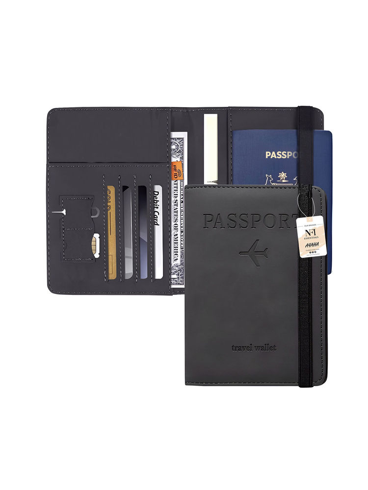 NFI Essentials Passport Holder Cover Wallet Travelling Rfid Blocking Pu Leather-picture-25
