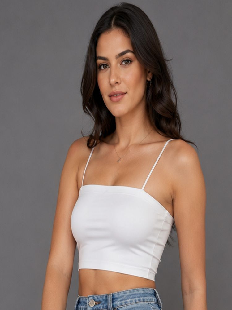 Mod & Shy White Solid Nylon Elastane Regular Bra-picture-23