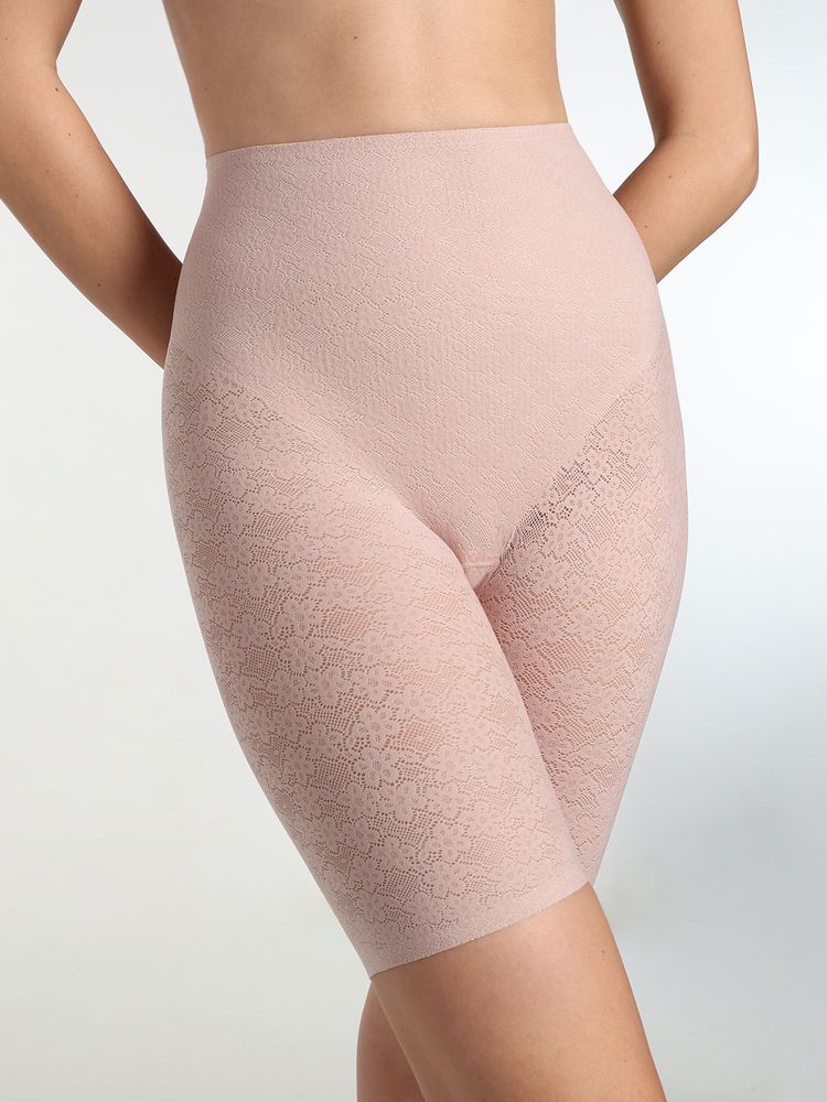 Wacoal Beige Self Design Spandex Skinny Shapewear-picture-10