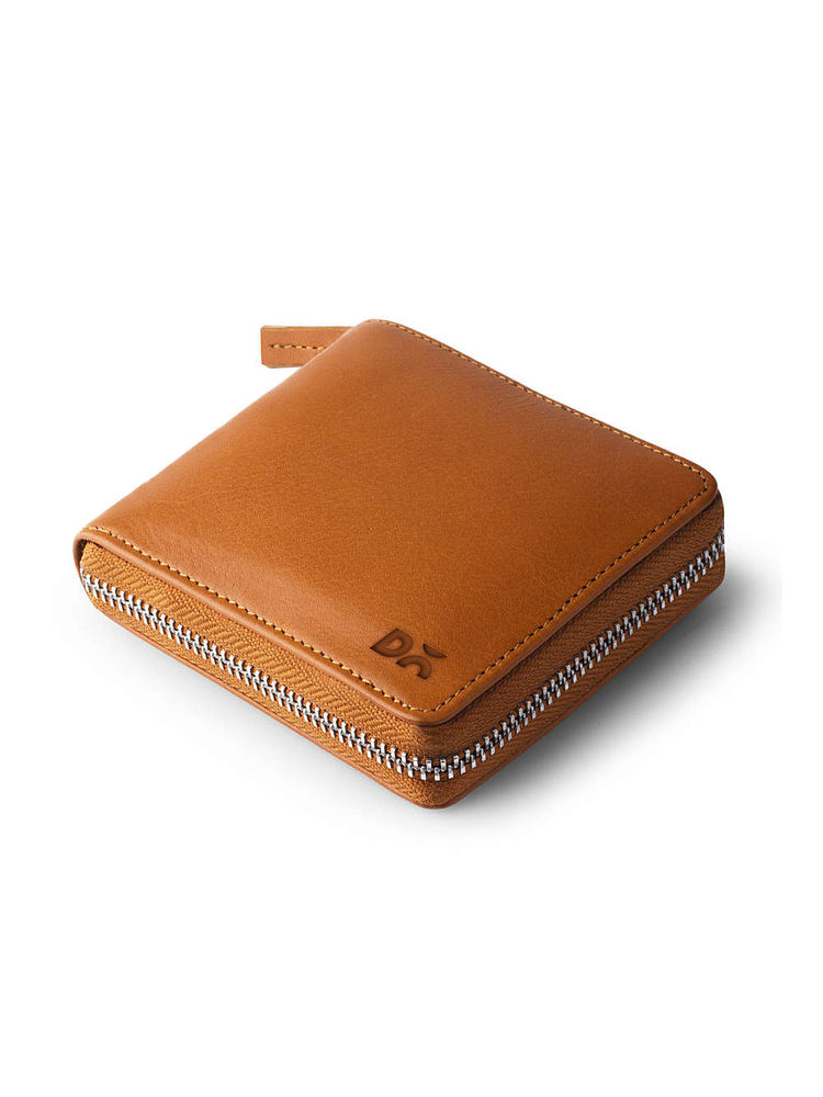 DailyObjects Tan Leather Zip Wallet-image-25