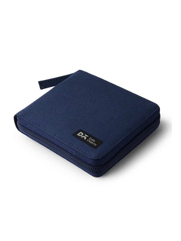 DailyObjects Blue Ballistic Nylon Zip Wallet