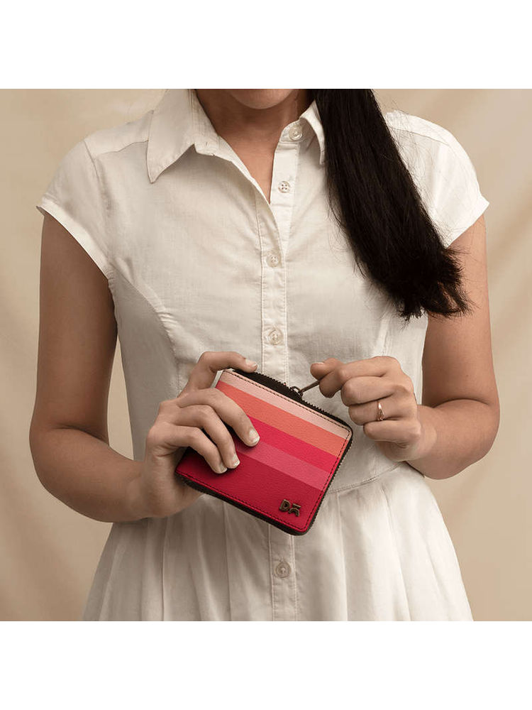 DailyObjects Berry Quin Zip Wallet