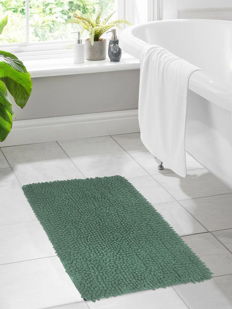 BIANCA Thick Shaggy Anti Slip Bath Mat -Green (Large)-image-49