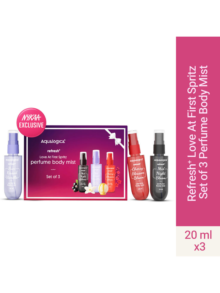 Aqualogica Refresh+ Love At First Spritz Perfume Body Mists Set Of 3-picture-21