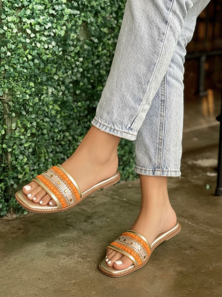 Alberto Torresi Women Orange Flats-picture-21
