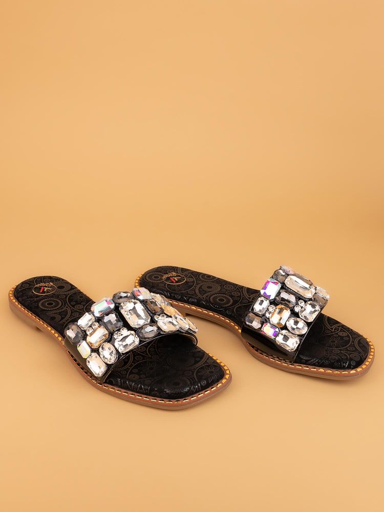 Alberto Torresi Women Empress Crystal Multi-Color Flats-image-8