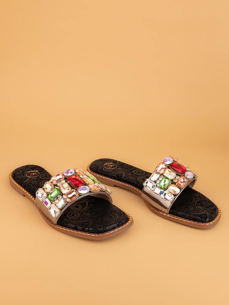 Alberto Torresi Women Empress Crystal Multi-Color Flats-picture-32