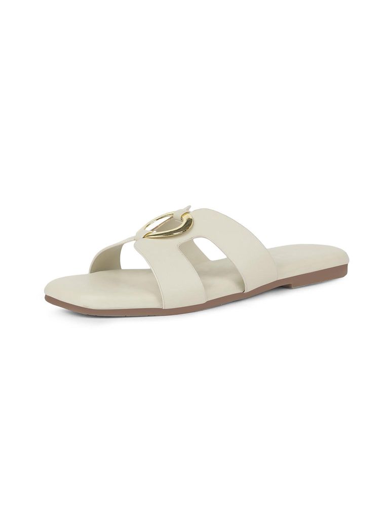 Bata Women Off White Flats-picture-42