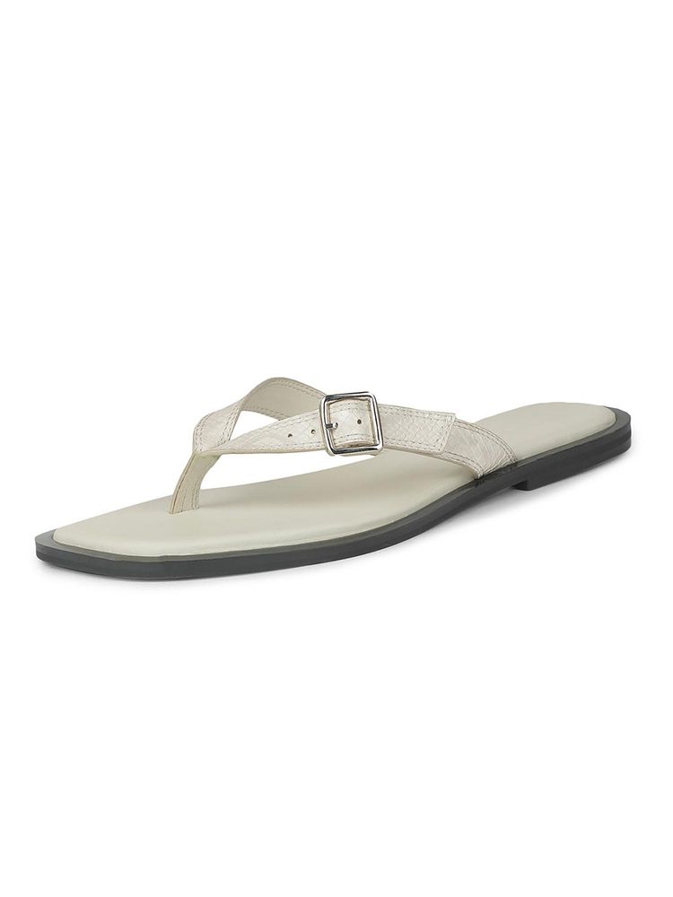 Bata Women White Elegant Flats-image-42