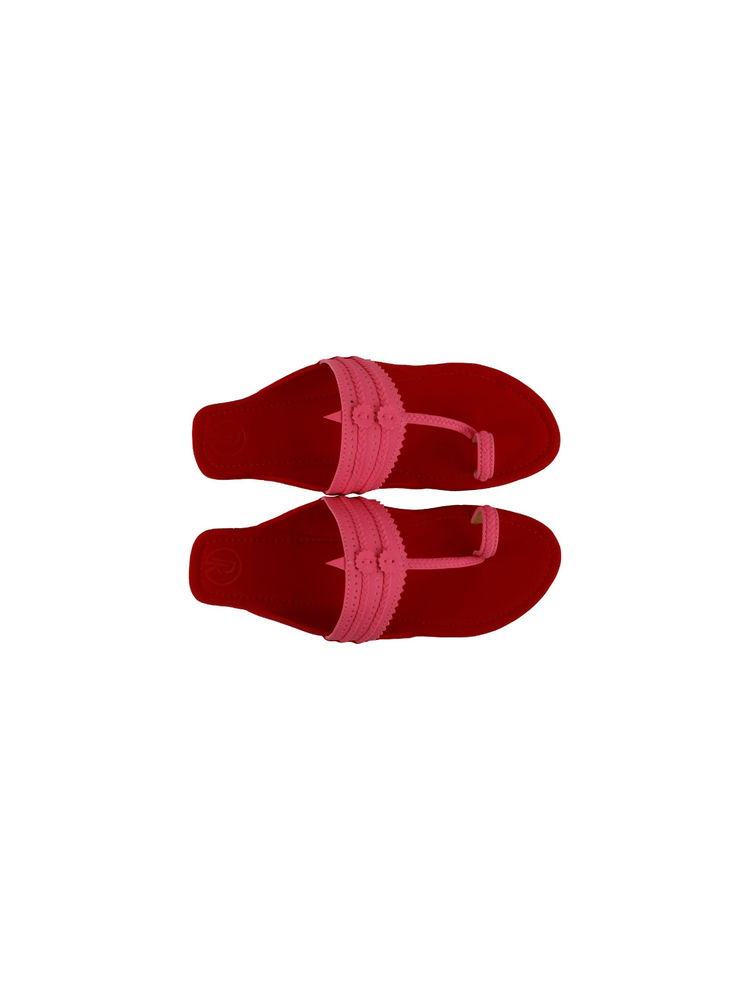 PREET KAUR Pire Color Block Kolhapuri-picture-14