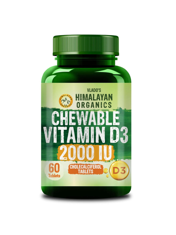 Vlado's Himalayan Organics Vitamin D3 2000IU Chewable Tablets - Orange-picture-36