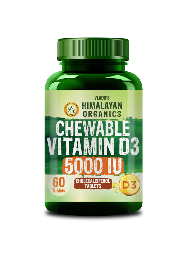 Vlado's Himalayan Organics Vitamin D3 5000IU Chewable Tablets - Orange-picture-35