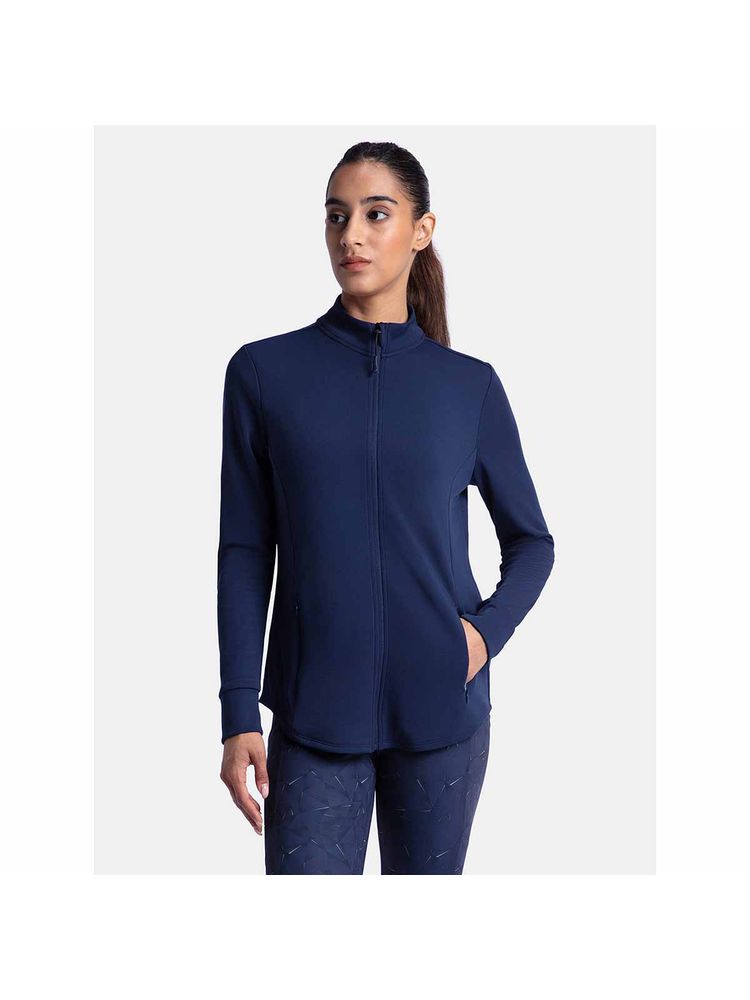 Jockey MW67 Women Microfiber Relaxed fit Active Wear Jacket - Peacot-picture-28