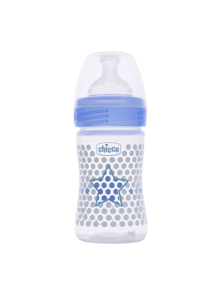 Chicco Well Being Feeding Bottle - Blue