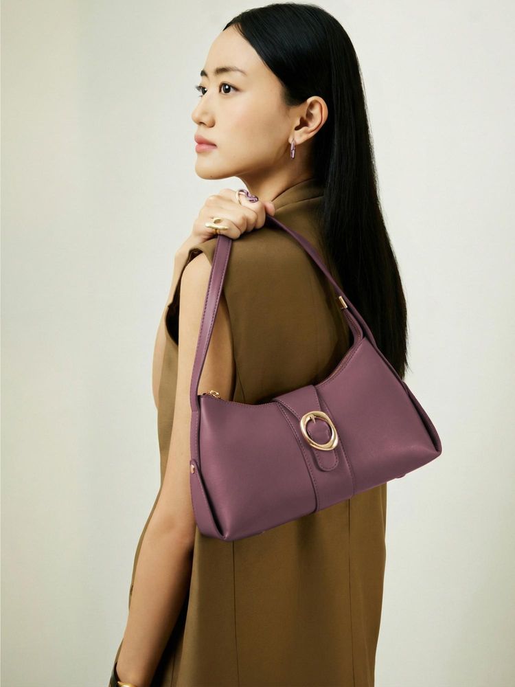 Everpret Spacious Interior Maroon Ana Minimal Shoulder Bag-picture-25