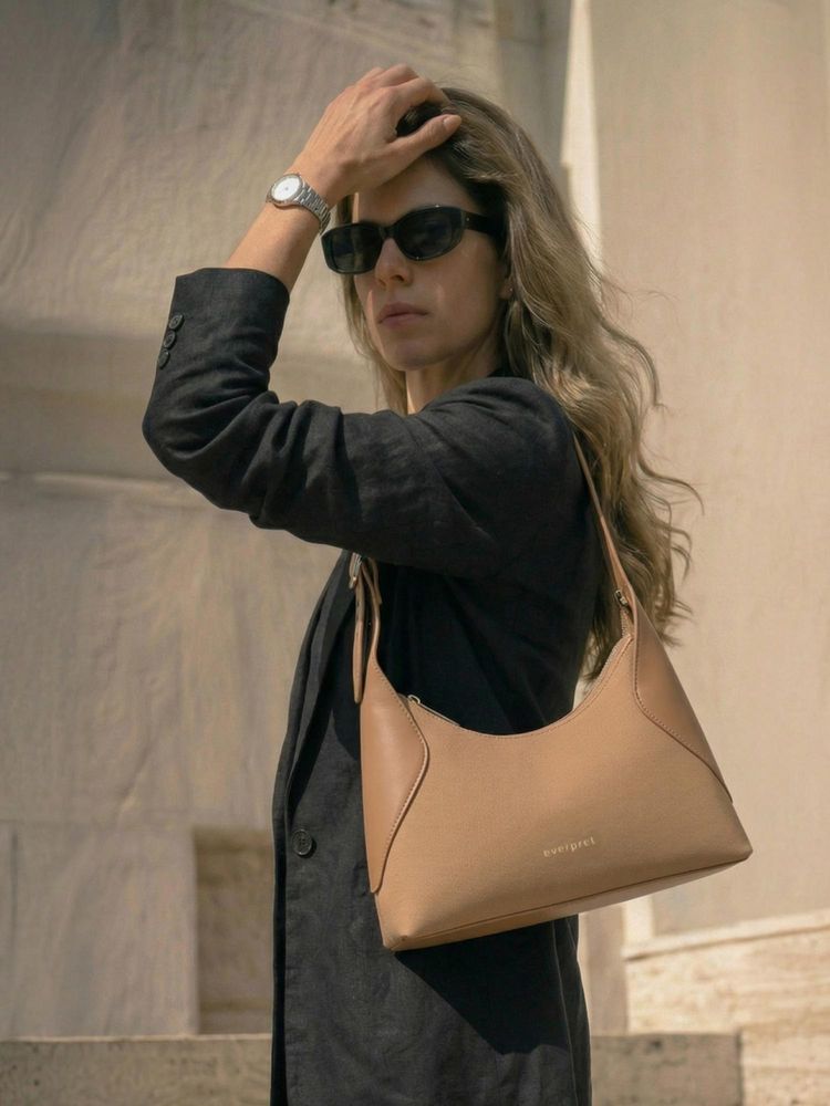 Everpret Spacious Interior Beige Lou Minimal Shoulder Bag-picture-16