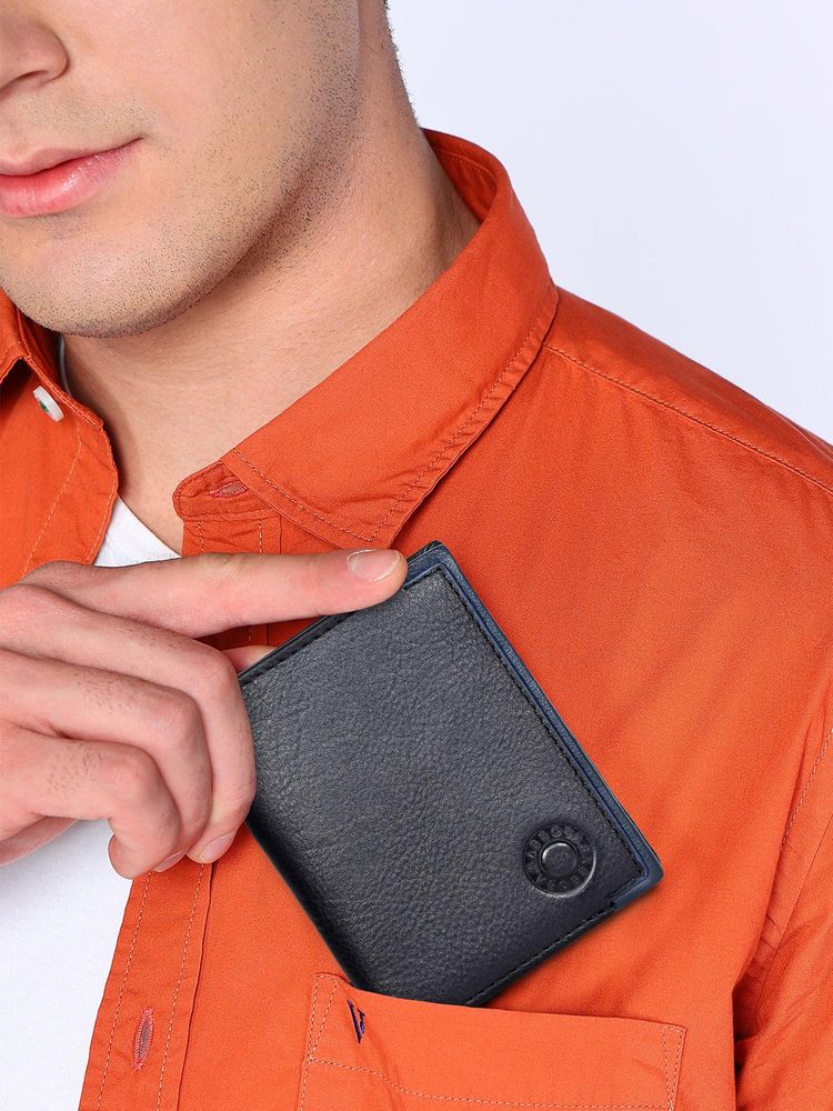 Sassora Genuine Leather Bi-Fold RFID Protected Unisex Notecase Wallet (S)-image-31