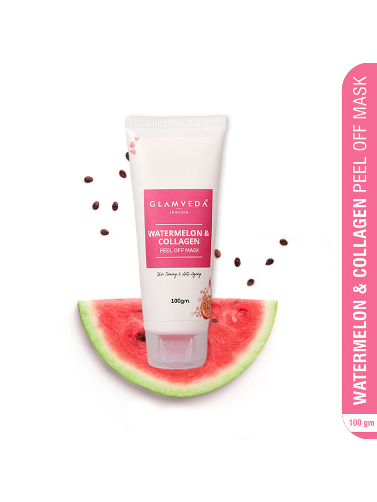 Glamveda Watermelon & Collagen Skin Firming & Anti Ageing Peel Off Mask-image-18