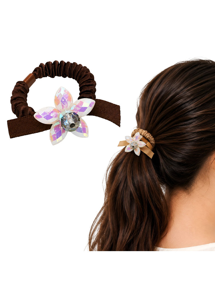 Matra Satin Hair Ties Scrunchies Ponytail Holders Rubber Bands-picture-44