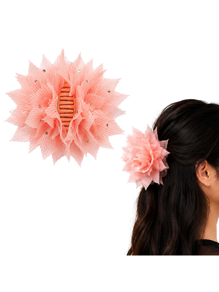 Matra Flower Hair Claw Clip Clutcher For Women & Kids-picture-19