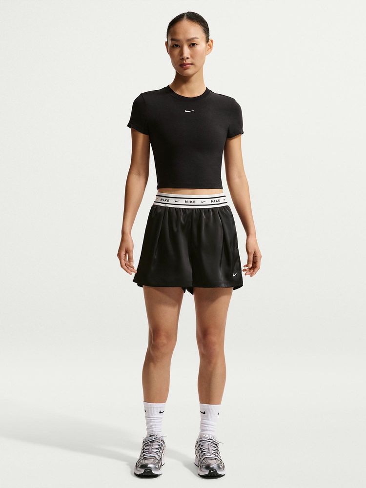 Nike Sportswear Women's Loose Mid-Rise Satin Shorts-image-2