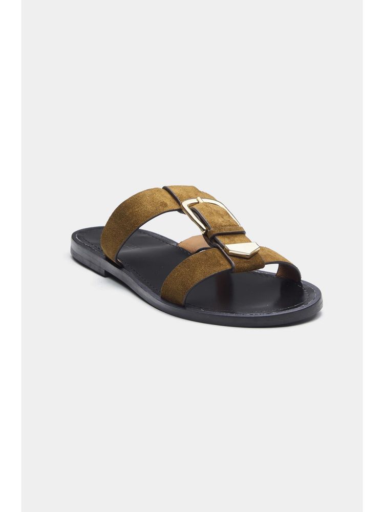 Oroh Women Tan Angela Open Toe Flats-picture-13