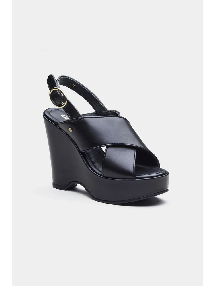 Oroh Women Black Gabriela Wedges Heels-image-36