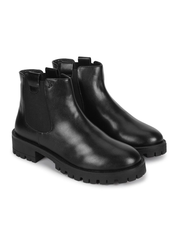 Yoho Women Black Casual Boots-picture-29