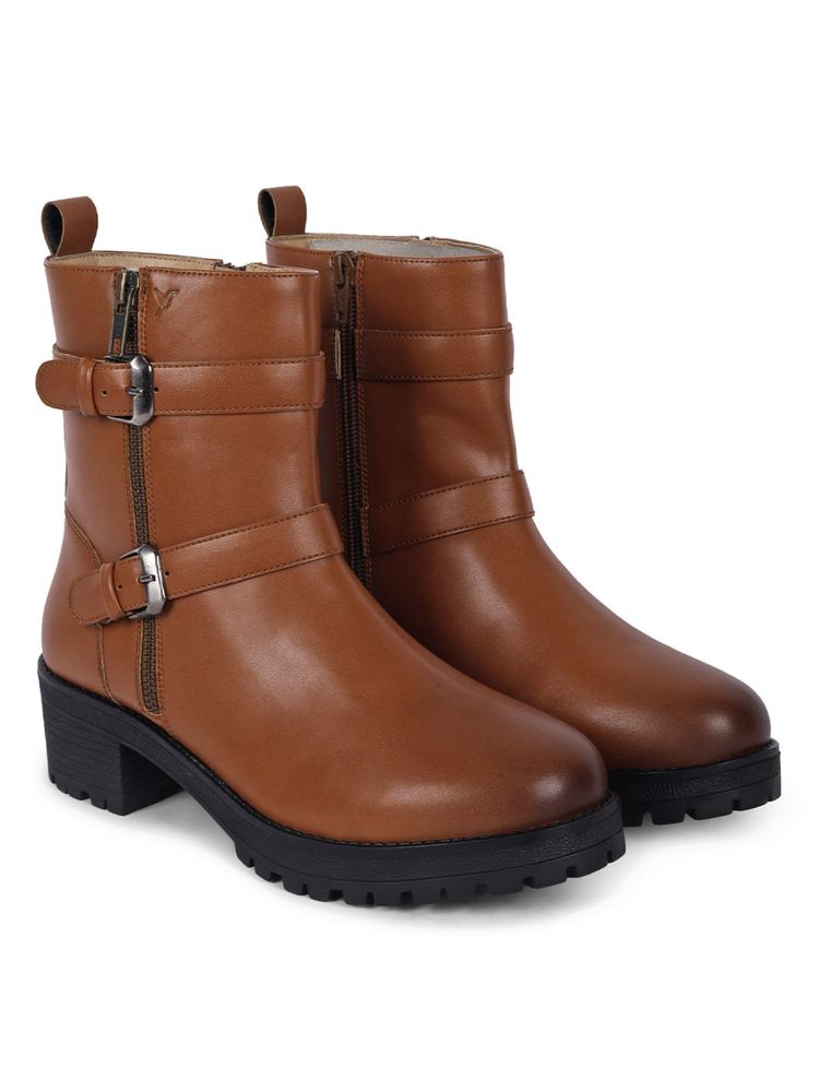 Yoho Women Tan Casual Boots-picture-32