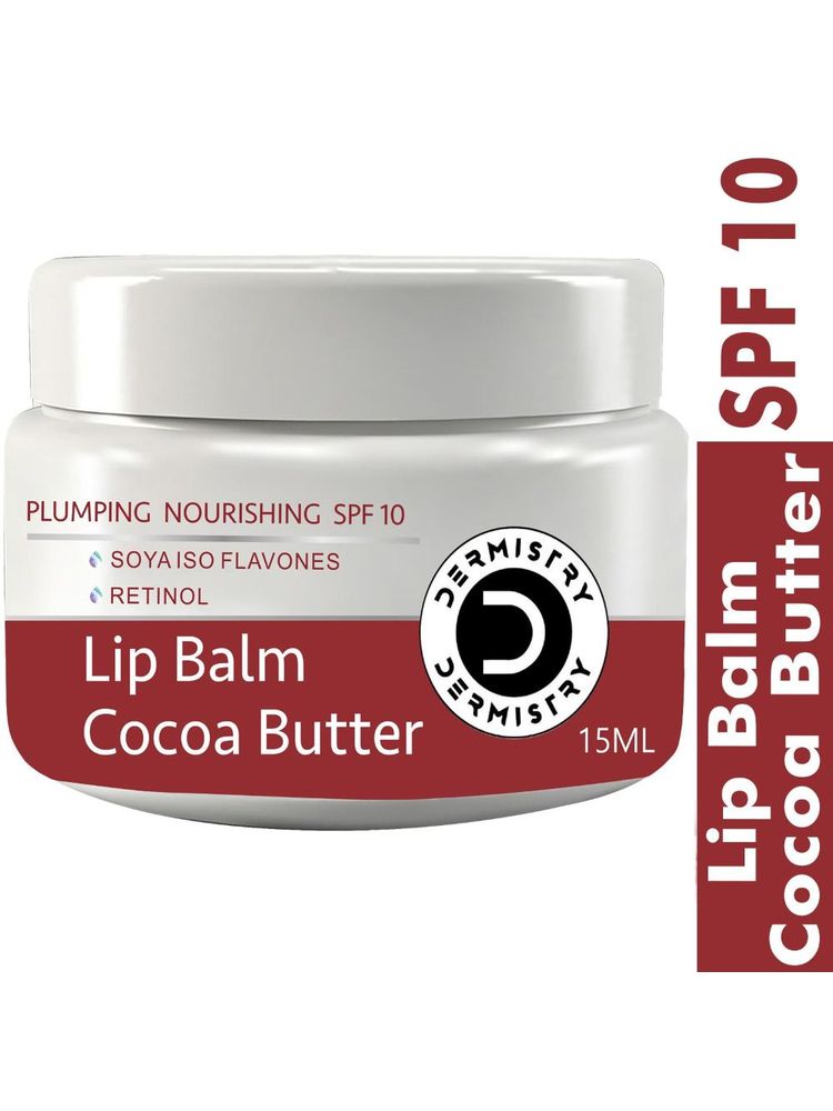 DERMISTRY Cocoa Butter Plumping Lip Care Balm With Spf Pigmentation Dry Chapped Dark Pigmented Lips-image-25