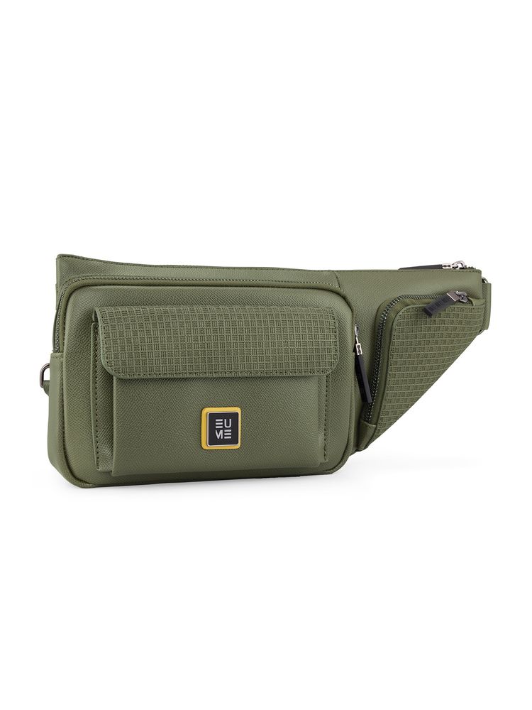 EUME Kinetic Fanny Sling Bag with Adjustable Strap - Olive-image-28