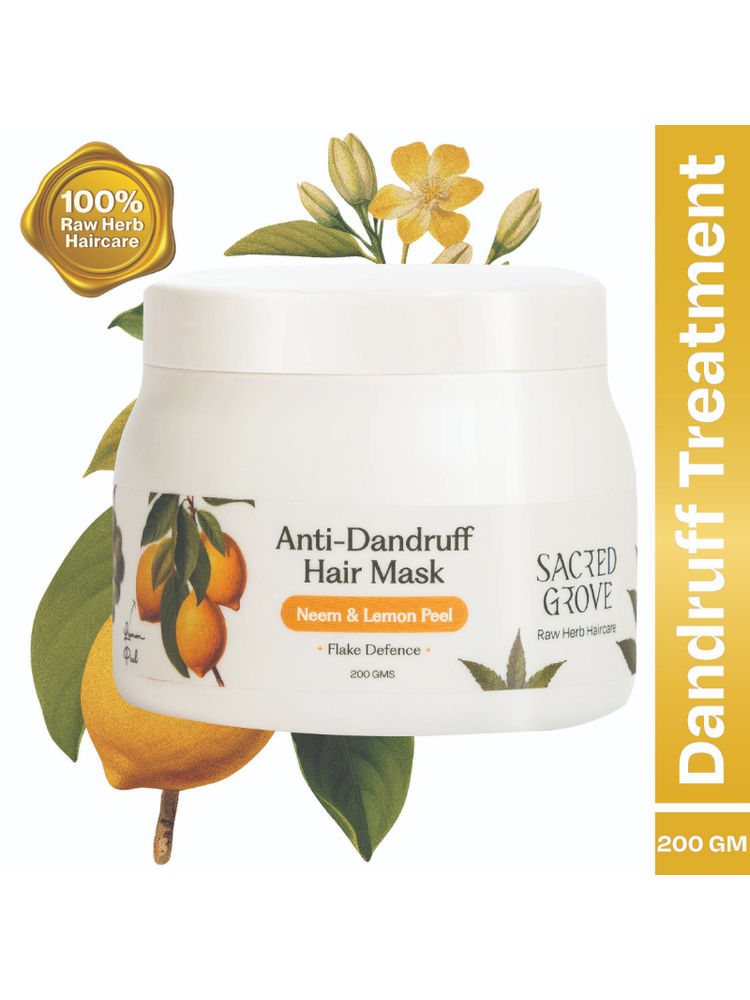 Sacred Grove Neem Anti-Dandruff Hair Mask Plant based Intense Dandruff Treatment for flaky scalp-image-14