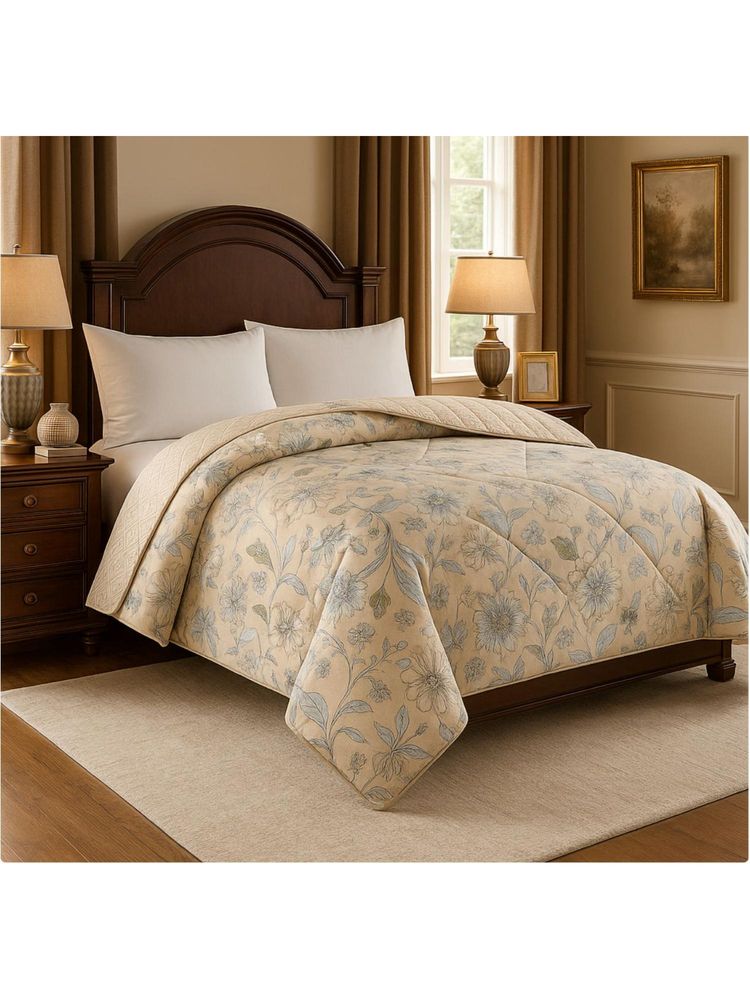 Signature Super Soft Double Bed All Weather AC Comforter - Beige-image-11