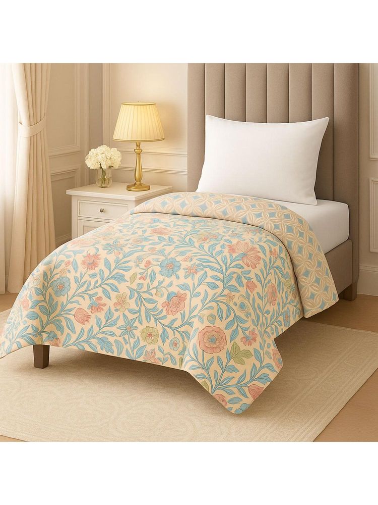 Signature Super Soft Single Bed All Weather AC Comforter - Beige-image-10