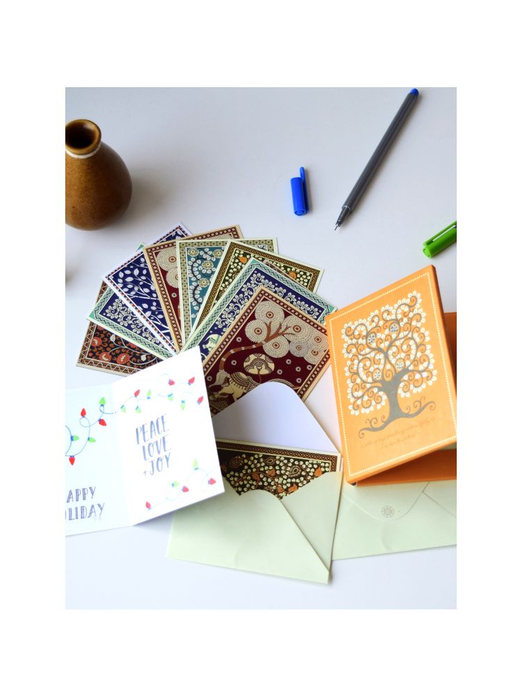 Doodle Collection Kalamkari Art Notecards-picture-16