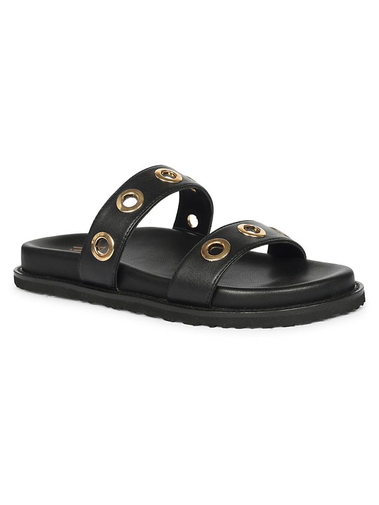 Saint G Women Viviblu Black Sandals-image-21