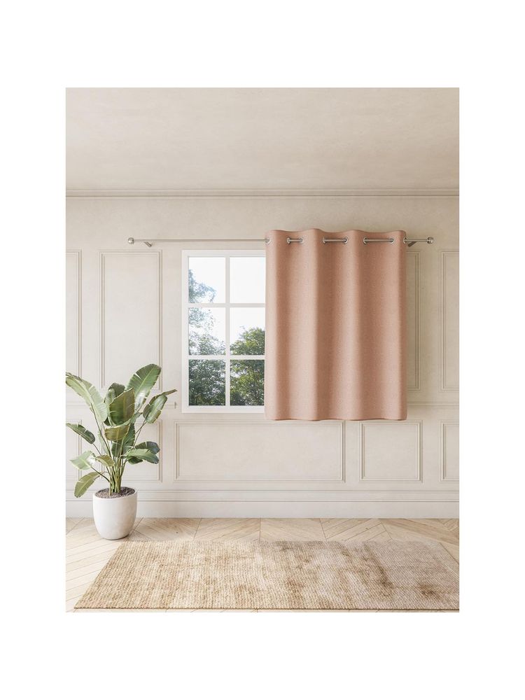 Ddecor Live Beautiful 5Ft Readymade Eyelet Window Curtain, Pink-picture-12