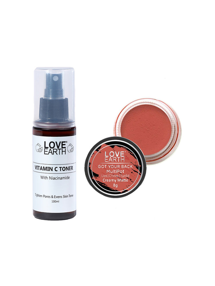 Love Earth Lip Tint & Cheek Tint Got Your Back + Vitamin C Toner