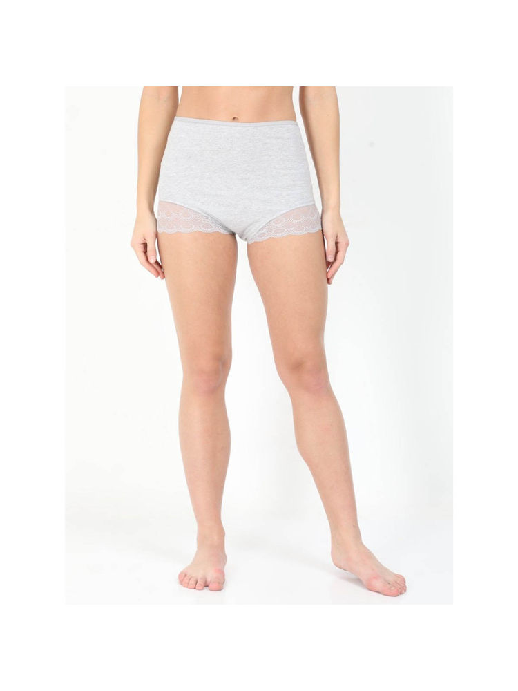 The Mom Store Maternity Over belly High Waist Lace Panty-Gray-image-30