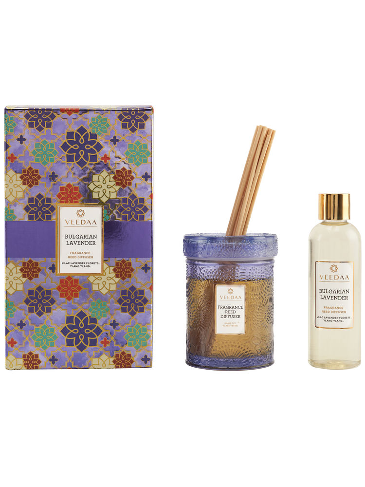 Veedaa Candles Bulgarian Lavender Reed Diffuser Set-picture-19