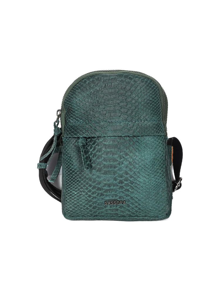 Sassora Premium Leather Women Backpack - Green-picture-26
