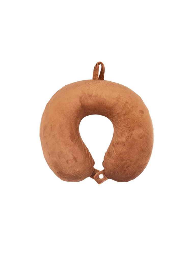 Premsons Cushy Travel Neck Pillow With 360-Degree Head Support Brown-picture-17